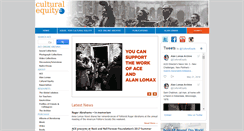 Desktop Screenshot of culturalequity.org