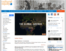 Tablet Screenshot of culturalequity.org